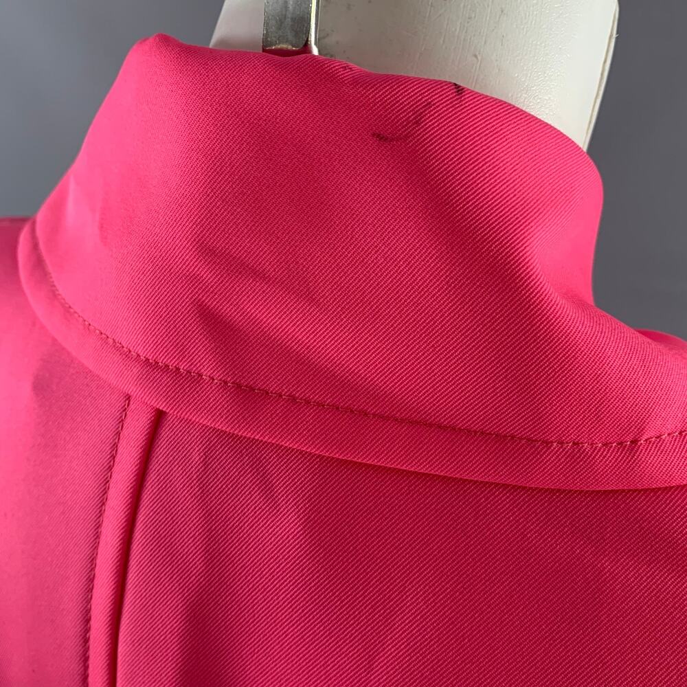 GOLDEN GOOSE Size S Pink Polyester Trench Coat - Picture 7 of 11